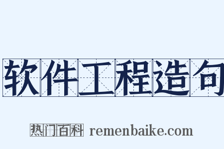 软件工程造句是什么意思的图片